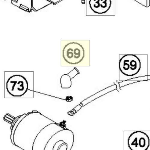 PROTECTION CAP F. STARTER ENG. (58440099000) (58440099000)