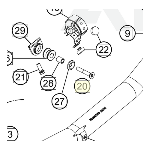 COUN.-SUNK SCREW M8X50 ISA10.9 (0019080506) (0019080506)
