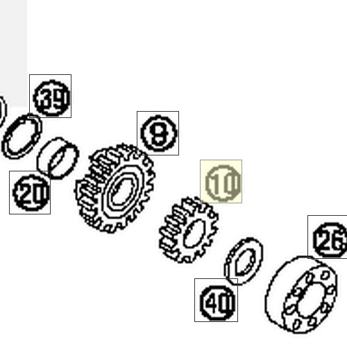 SOLID GEAR 2ND G. 14-T 03 | 03 (47033010000)