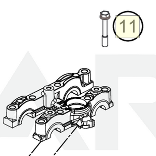 Collar screw M7x1x42 (77330067242)