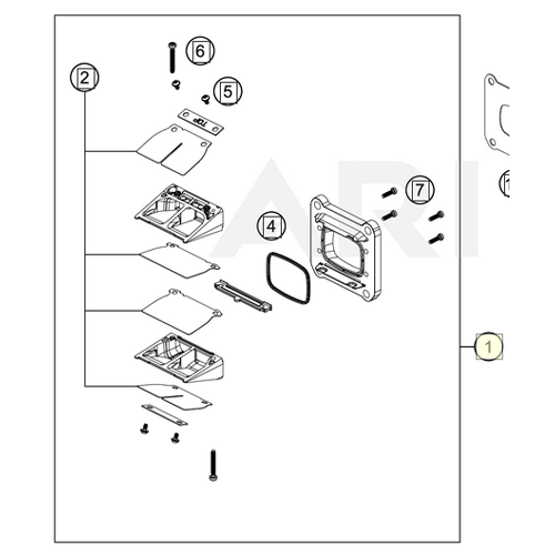 Reed Valve Case cpl. (50530051044)