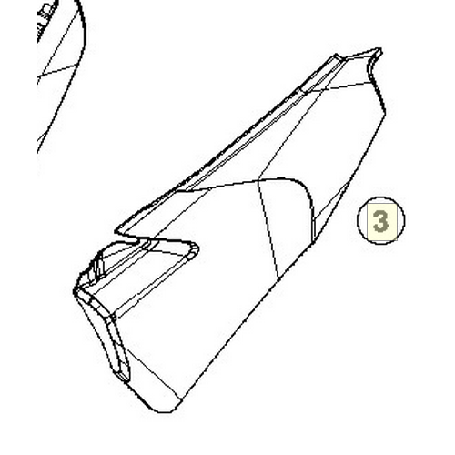 air box cover left white (2510600300028)