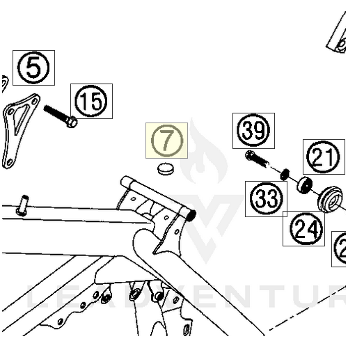 RUBBER BUFFER FOR TANK ྞ (50307020000)