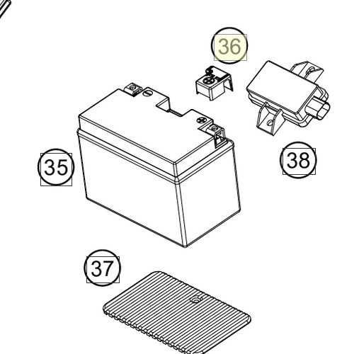 COVER POSITIVE POLE (62111059060)