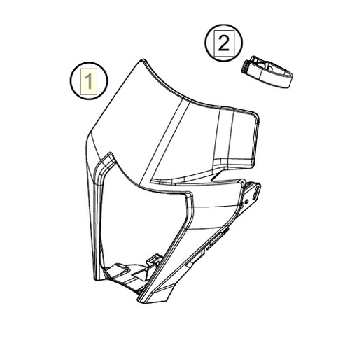 Headlight shroud (79708001000AB)
