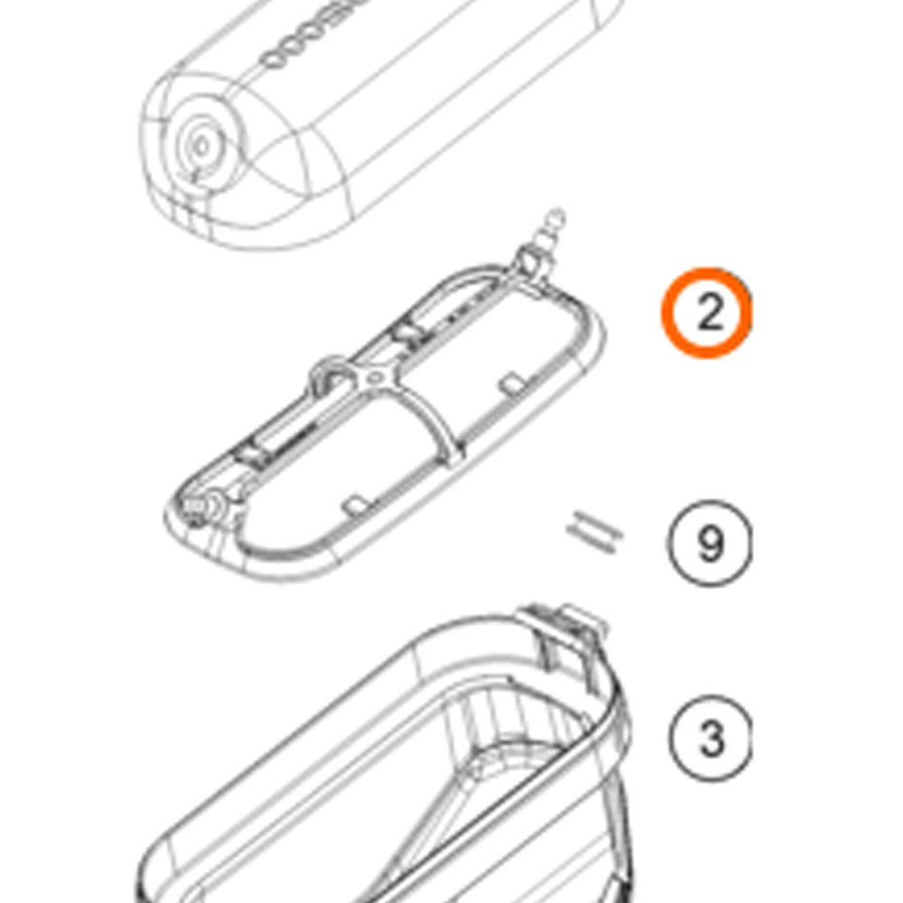Air Filter Support A40006016000, no.2 in image.
