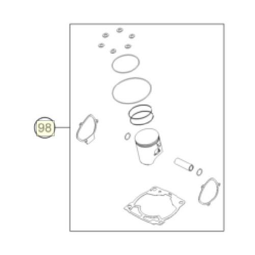 Pistonkit Gr.I MX 250 | ON DEMAND (A44030007010 I)