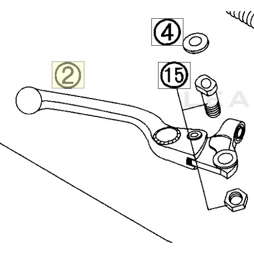 HAND BRAKE LEVER LOOSE ADJUST. (58713002000)