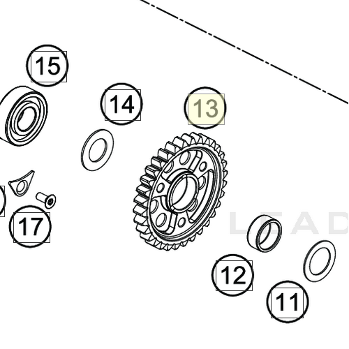 idler gear 1 st. (79133011000)