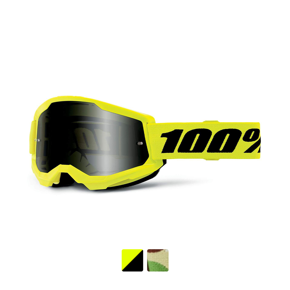100% STRATA 2 SAND Goggles - Smoke Lens