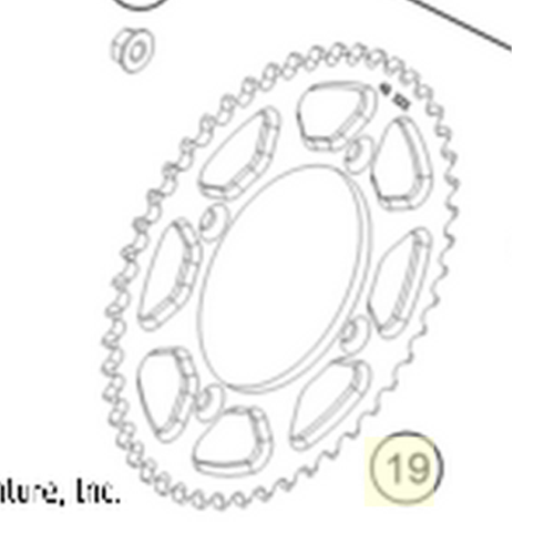 Rear sprocket 50Z SX65 (A40510051050C1)