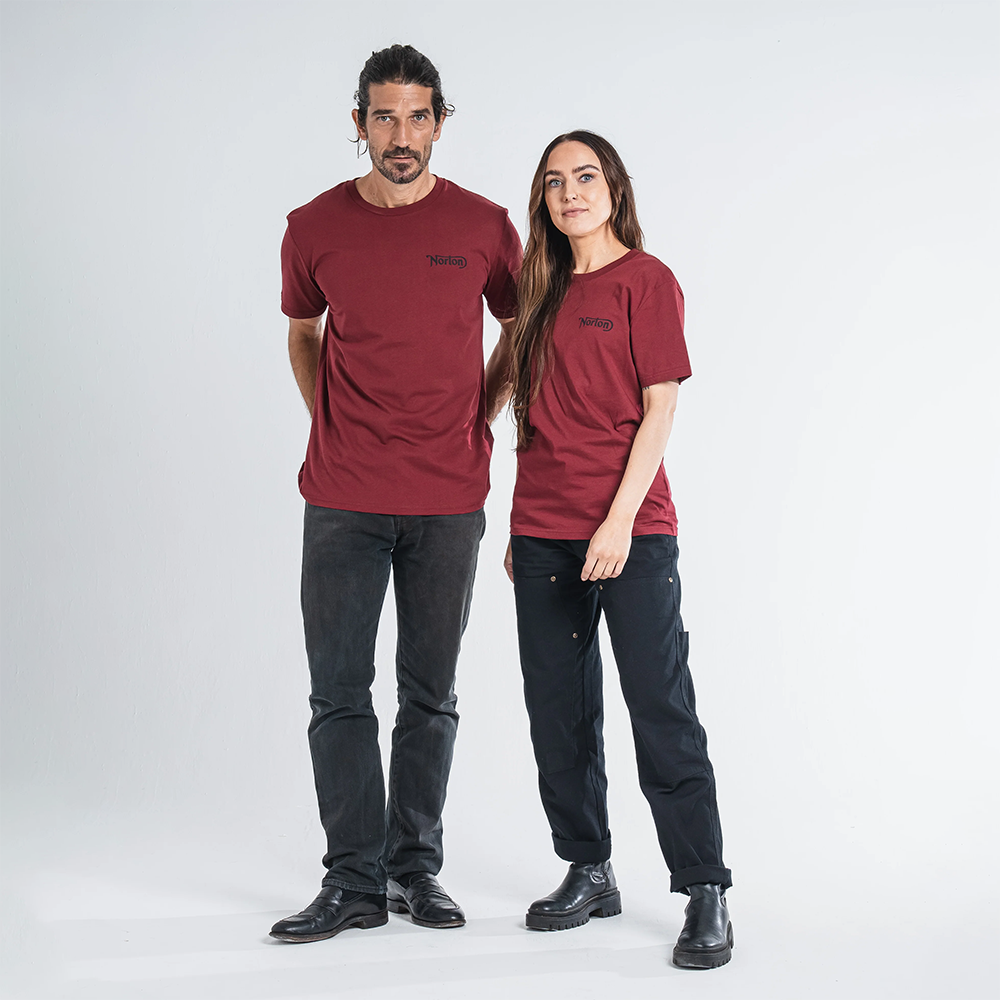 Norton Short Sleeve Tee with Front and Back Logos