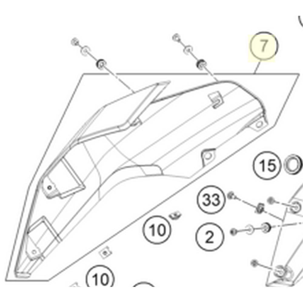 D390T COVER RH JP181207 LIQUID (93008051000BK)