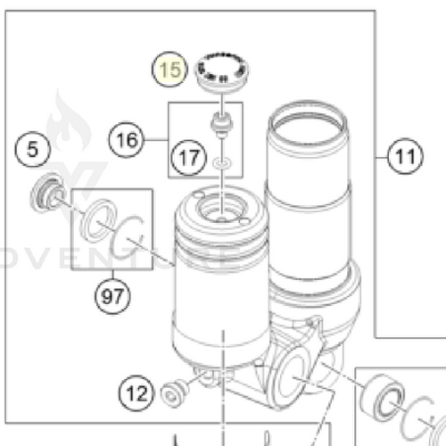 Rubber cap do not open 22x5,5 NBR (46811208)