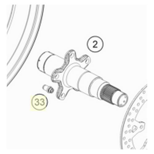 Centering bolt M8 (61310213000)