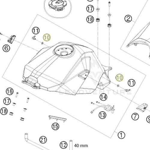 GASKET FOR CONNECTING PIECE 03 (60007024050)