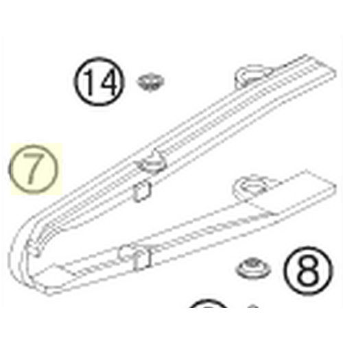 CHAIN SLID.GUARD SWINGARM 10 (63004066100)