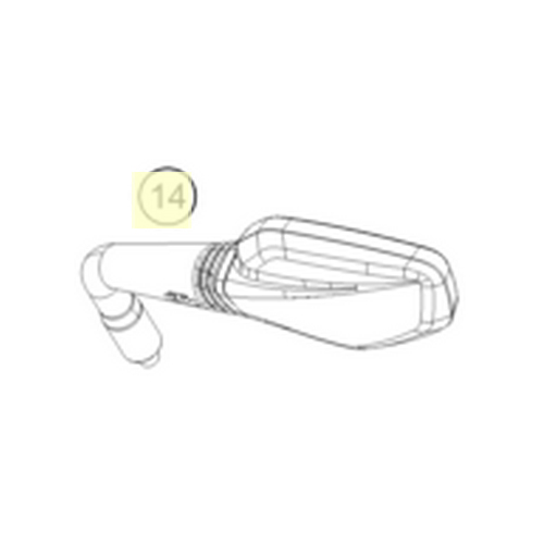 Rear view mirror, left (C90712040000)