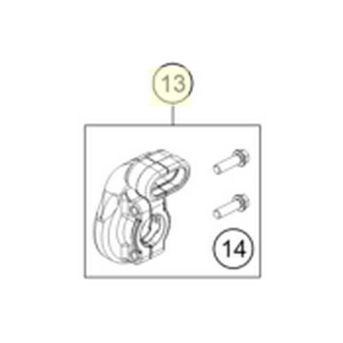Housing throttle twist grip cp (A46002010025)