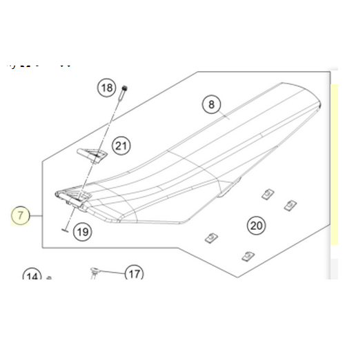 Seat (A41007040000C1) KTM 85 SX 2025>