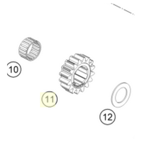 Fixed gear 2nd g/16 teeth (79333002000)