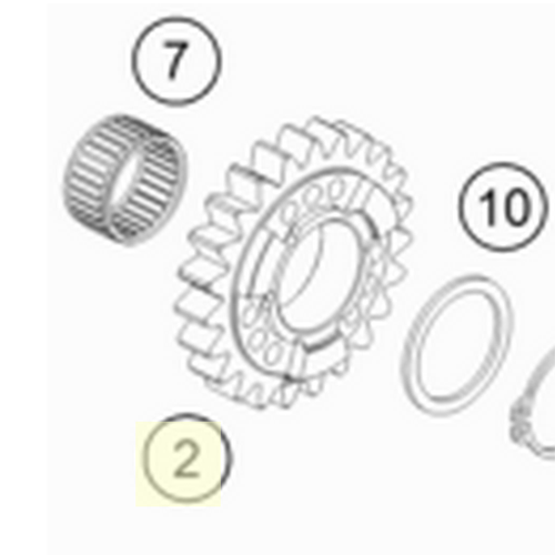 Idler gear 5 th. (79433605000)