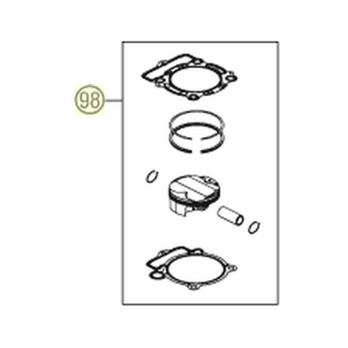 PISTON KIT GR.II 350 SX-F 11 (00050000037)