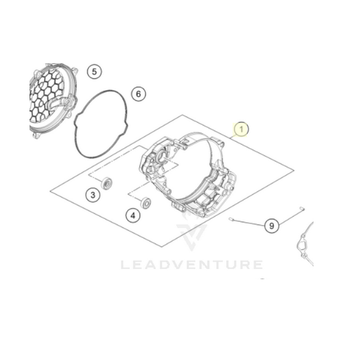 Inner clutch cover cmpl. (A42030001044)