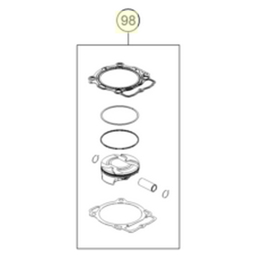 Piston Kit Gr. II MX 450 (00050000272)