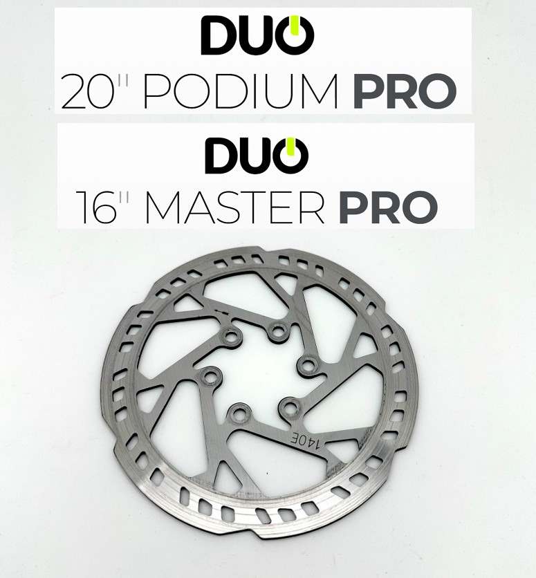 DUO Rear Brake Disc, Duo 16" Master Pro Front/Rear | Duo 20" Podium Pro Front Brake Disc