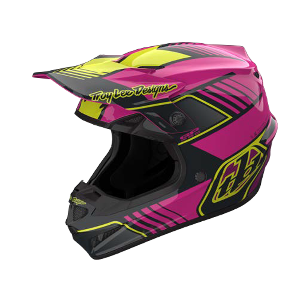 Troy Lee Designs (TLD) GP Pro Youth Helmet MIPS | Segment - Fuchsia