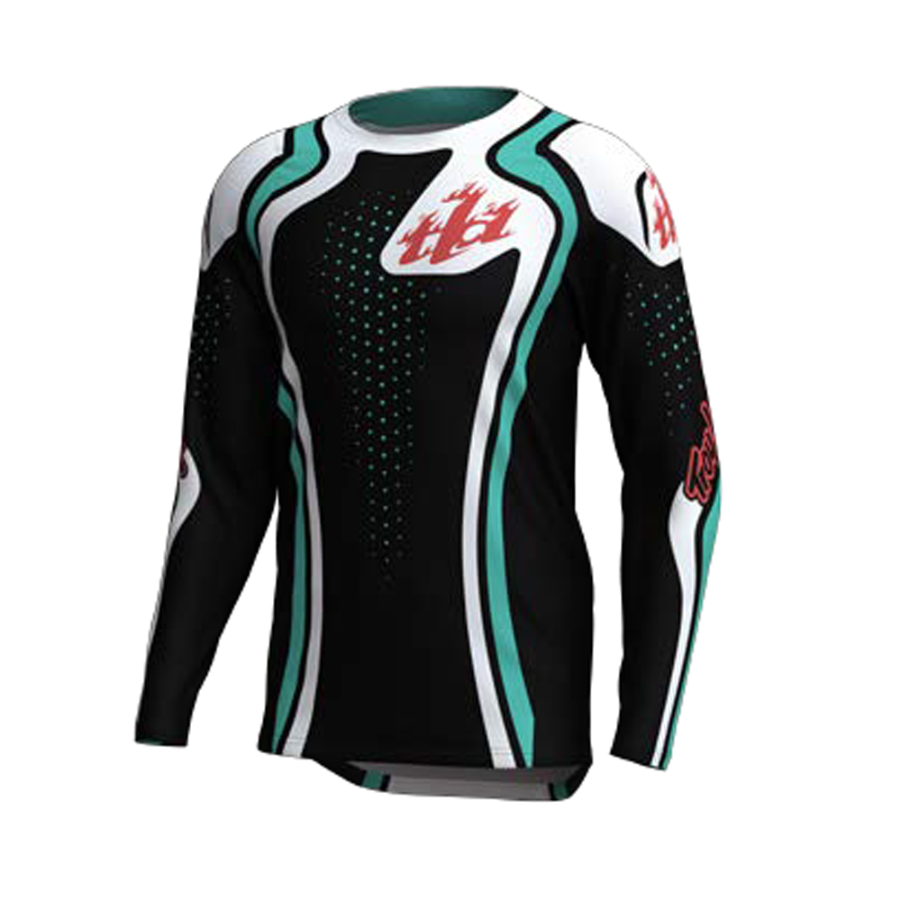 Troy Lee Designs GP Pro Jersey | Roller - Black/Teal