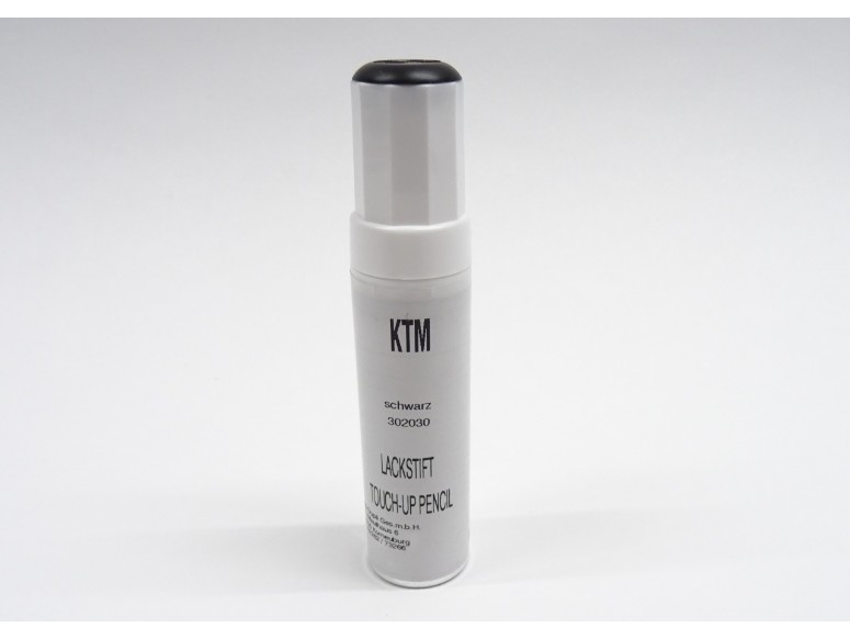 KTM Black Touch Up Pen 12ml, for repairing scuffs on frames and bodywork.  Genuine OEM
