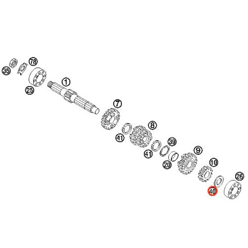 KTM OEM Stop Disc 16X26X1 47033041000