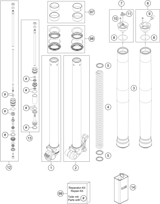 BUSHING KIT 35MM KTM RP10006