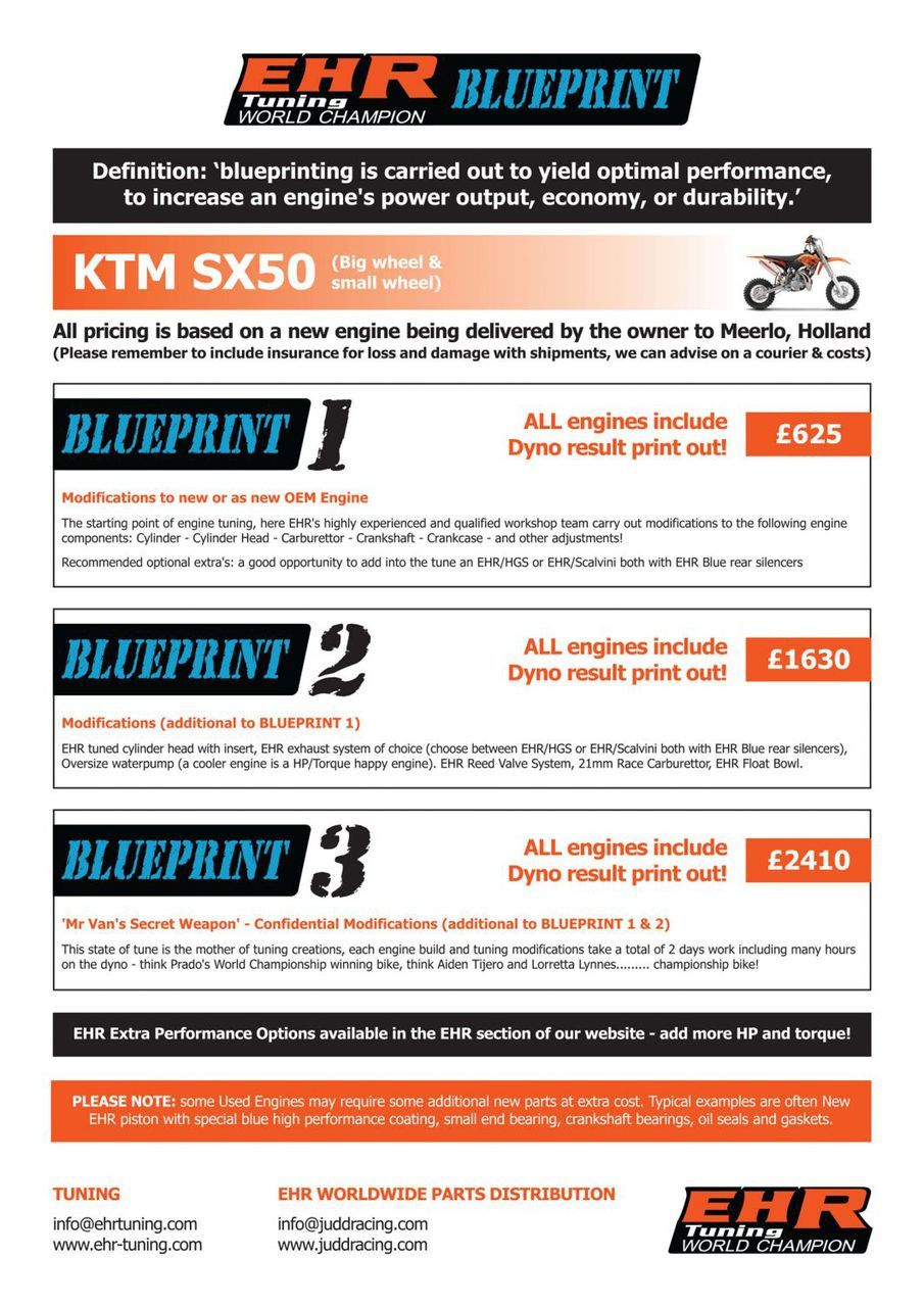 EHR KTM 85 Engine Tuning