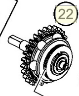 Centrifugal force governor cmpl. (47237050144)