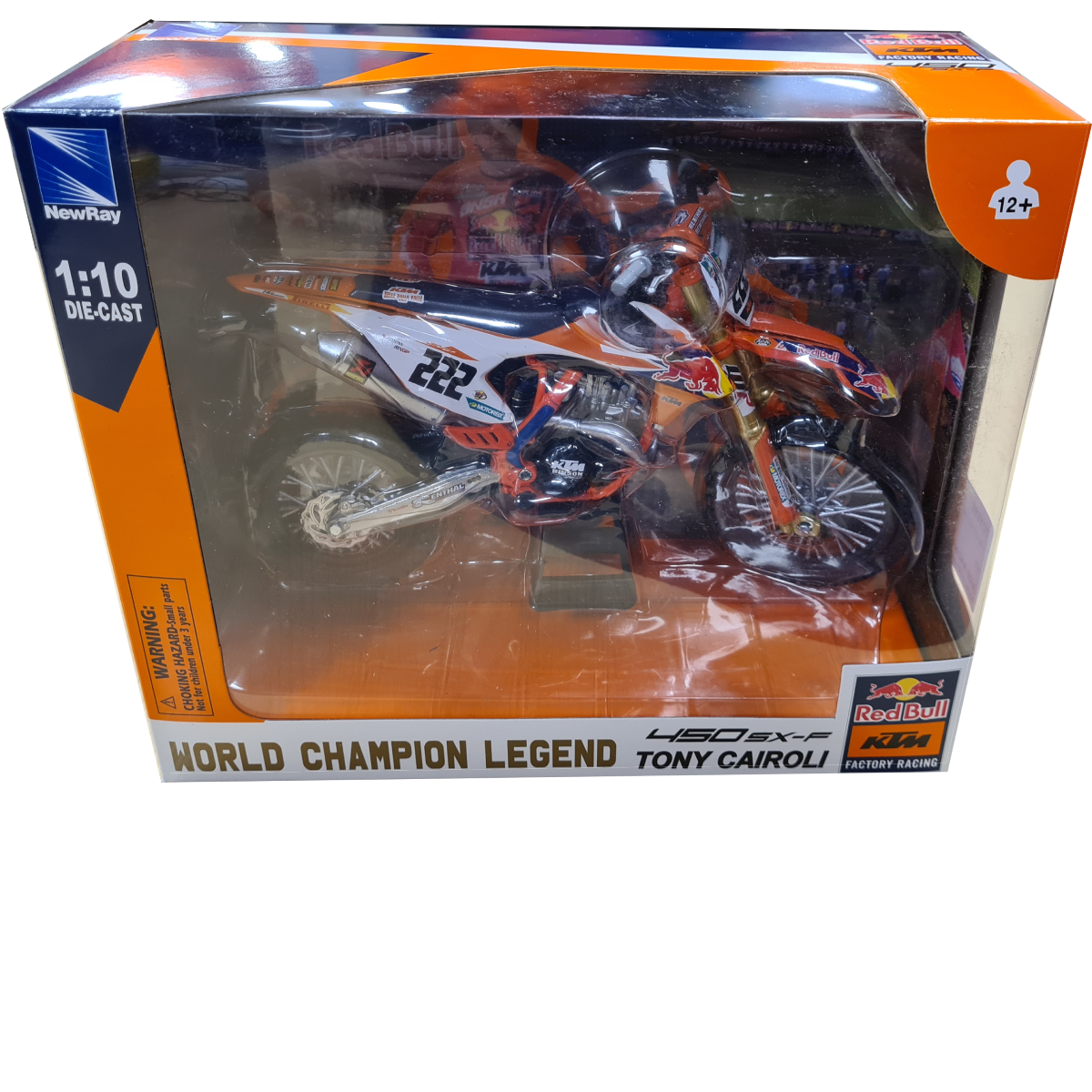 KTM 450 SX-F Tony Cairoli 1:10 Scale Toy Model