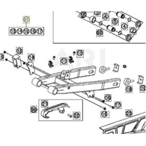 CHAIN GUIDE KIT MINI 04-11 | 04-11 (45104070044)