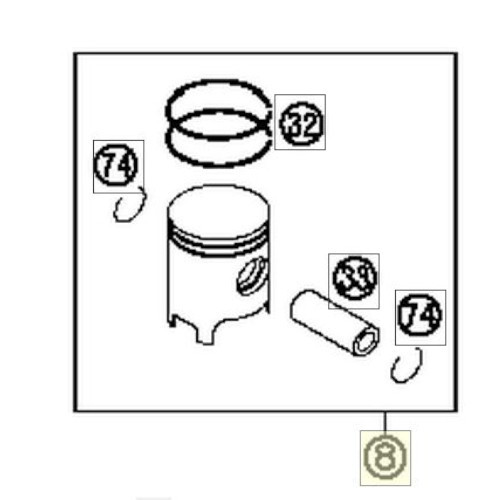 PISTON 144 SX (51530007400 I)