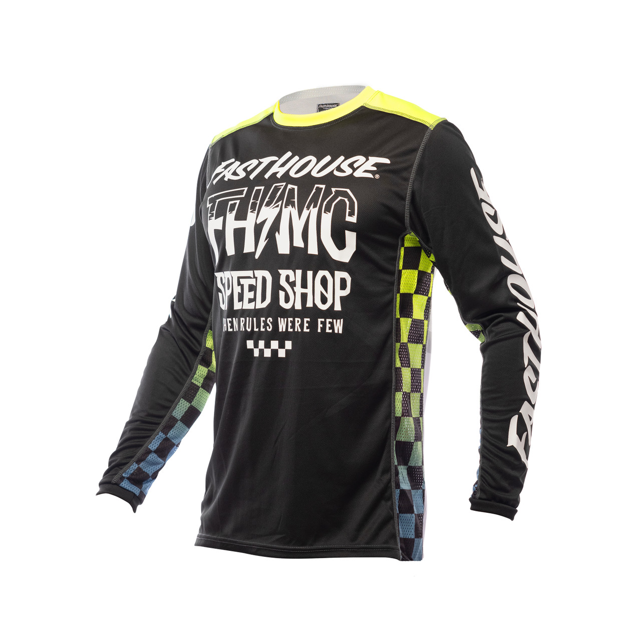 Fasthouse Youth Grindhouse Brute Jersey LS Black/High Viz