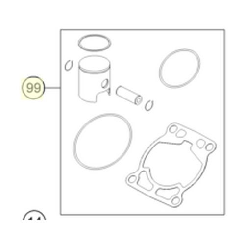 PISTON KIT GR.II 50 SX 09-14 | ON DEMAND (00050000209)