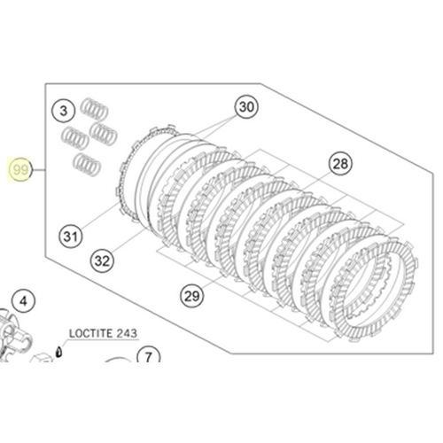 CLUTCH KIT 690 LC4 08-14 | 08-14 (75032011110)