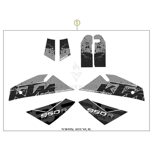 DECAL SET 950 SUPERENDURO 06 | 06 (63008099000)
