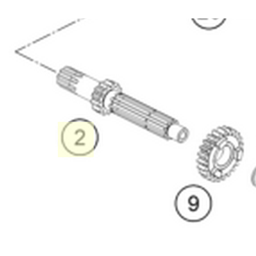 MAIN SHAFT 13-T (46233001000)