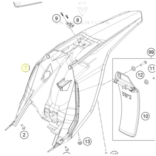 Rear fender 65SX | NEW PART (4630801300028C)