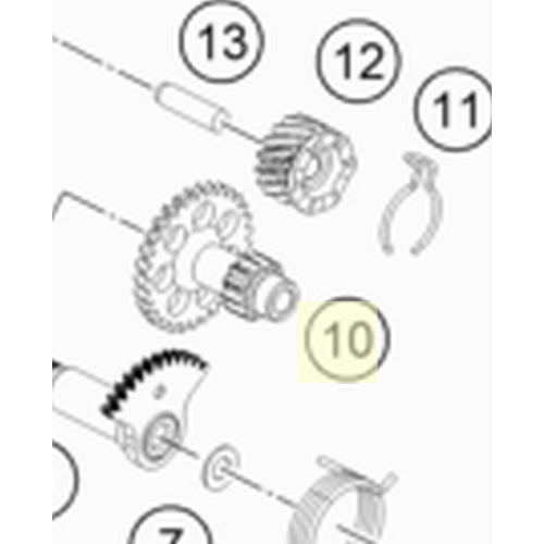KICKSTARTER SHAFT (45233053000)