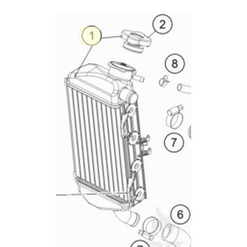 Radiator right (47235008000)