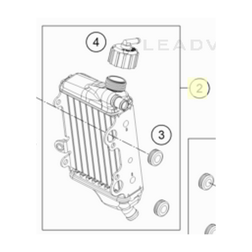 RADIATOR RIGHT '�U'' (46335008000)