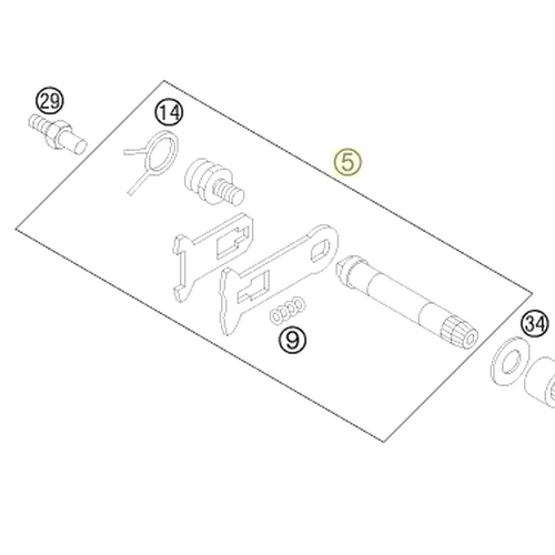 SHIFTING SHAFT CPL. 85 SX 2003 | 2003 (47034005044)